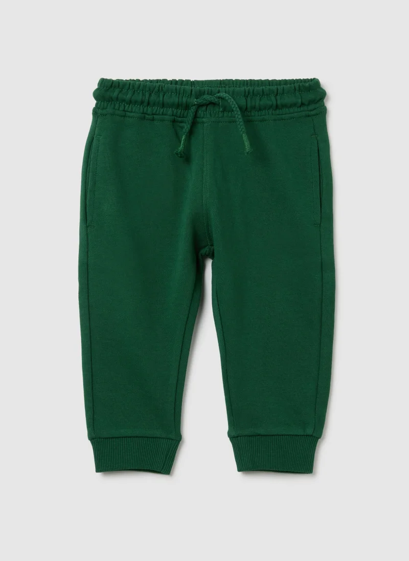 او في اس OVS Green Regular Fit Pure Cotton Baby Trousers